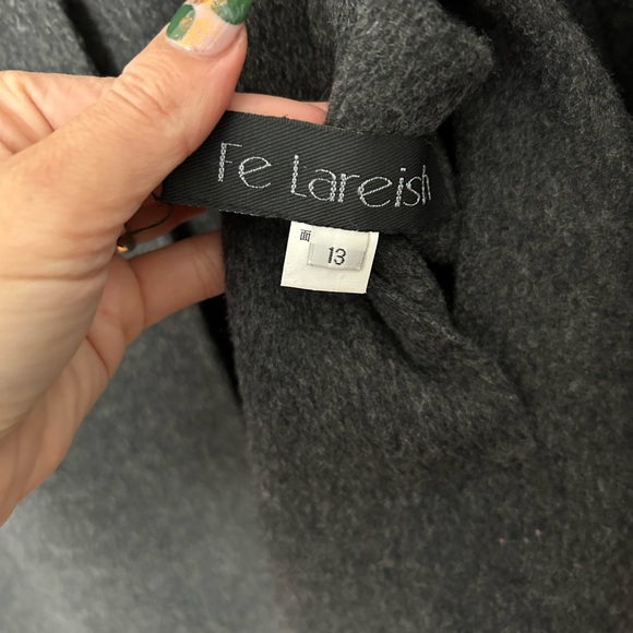 Fe Lareish wool super soft reversible cardigan/coat - Picture 4 of 5